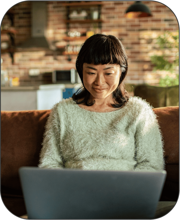 Woman on Computer